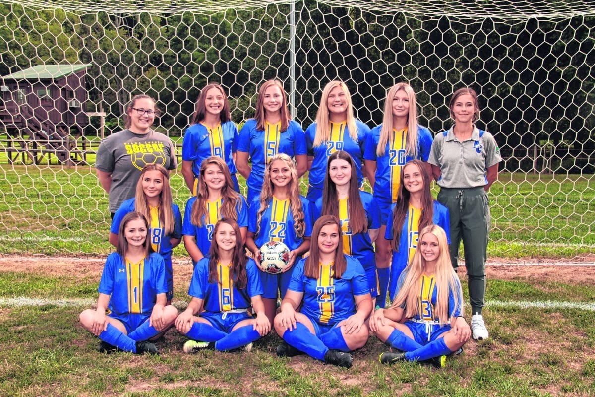 Front row: Kylie Workman, Victoria Klaker, Jenna Patterson and Darla Weis.Middle row: Alli Majors, Julia Burt, Xyleigh Thompson, Jade Hoffmeister and Jamie Bube.Back row: Coach Alissa Quackenbush, Anna Tipton, Sarah Callahan, Isa Fogg, Kaitlyn Waltz and Coach Carlie Salisbury.  Submitted | Inter-State Studio