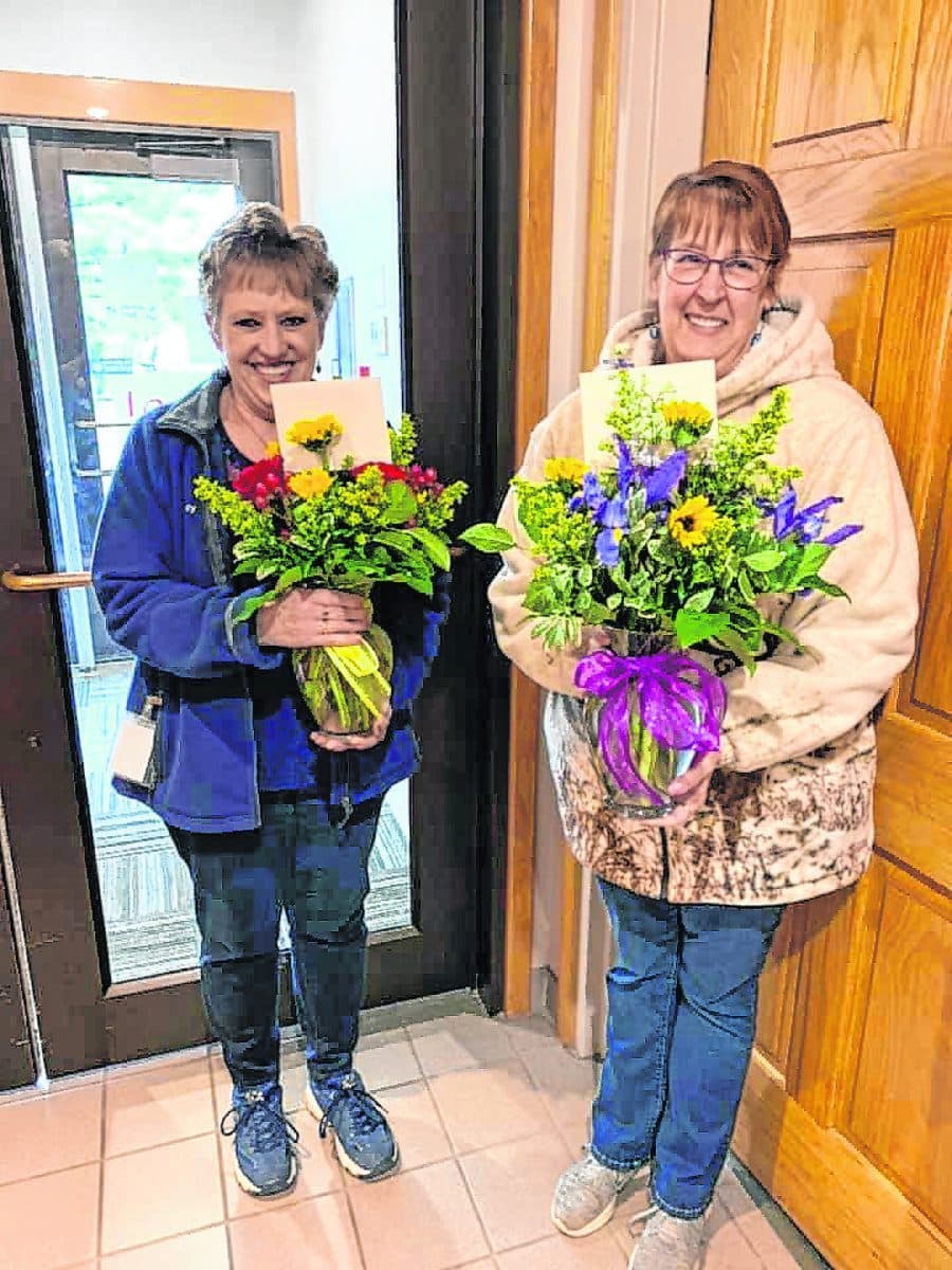“'Someone' (Vickie Atkins) sent 'Quarantine Flowers' to her auditor's office team members (Sandy Cain and Linda Axsom) while they were working today (March 19) conducting county business. I am grateful to all the Brown County government employees and their positive spirit of teamwork in maintaining Brown County’s Continuity of Operational Government Plan." -- Diana Biddle Diana Biddle | Submitted