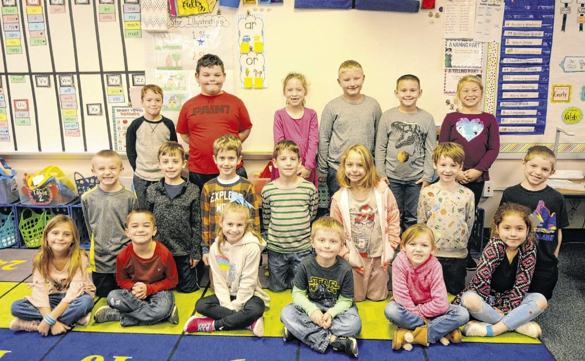 Teresa Fultz's first-grade class at Helmsburg Elementary School. Not pictured: Zoe Golis Suzannah Couch | The Democrat