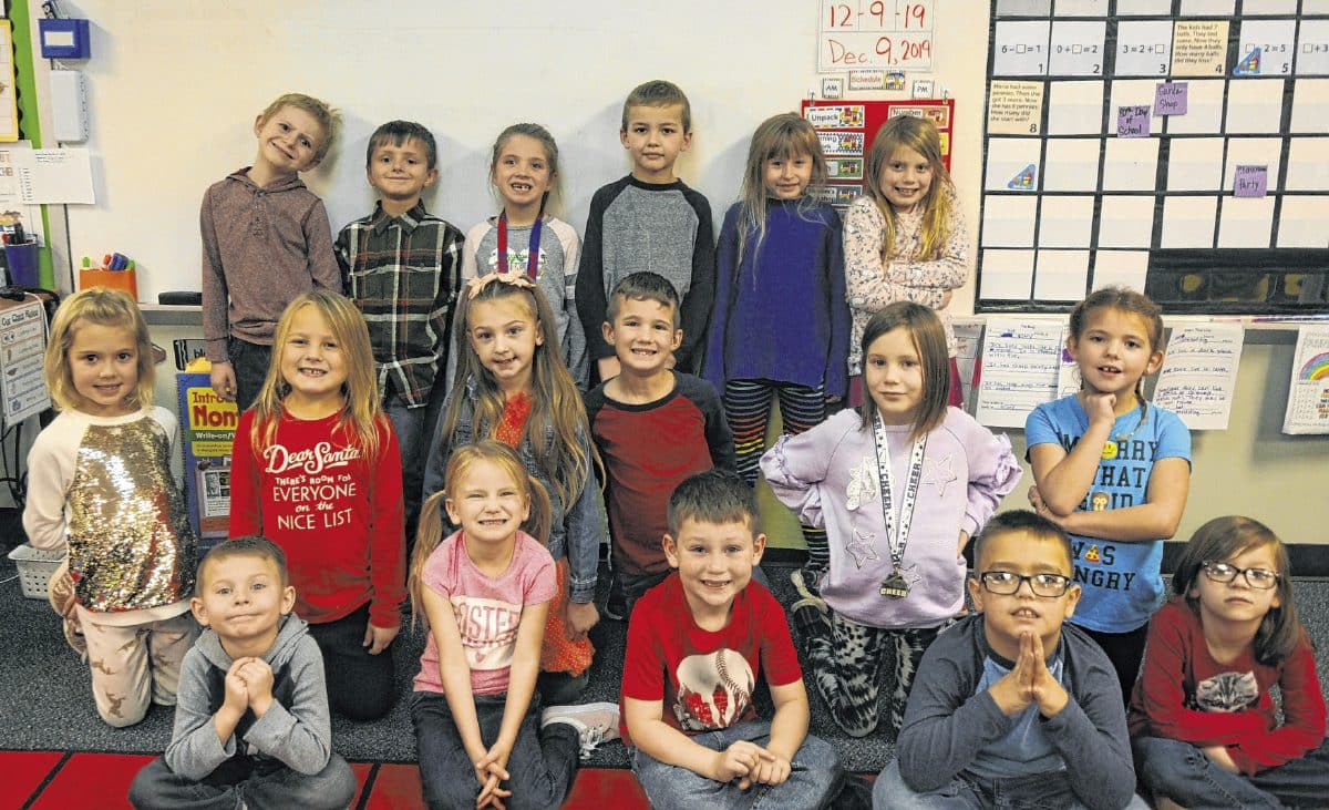 Staci Harden's first-grade class at Helmsburg Elementary School. Not pictured: Noah Moore and Xander Woods Suzannah Couch | The Democrat