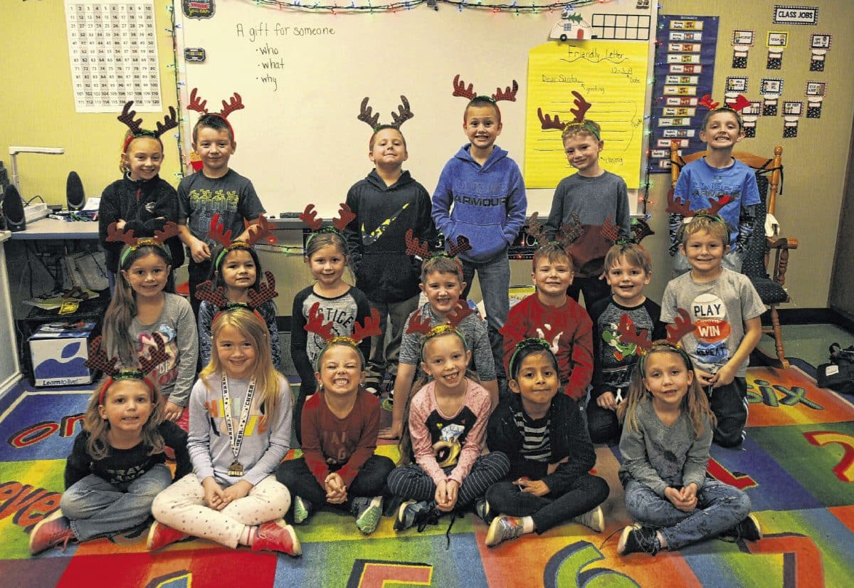 Megan Kakavecos' first-grade class at Sprunica Elementary School. Not pictured: Ezzie Brock Suzannah Couch | The Democrat