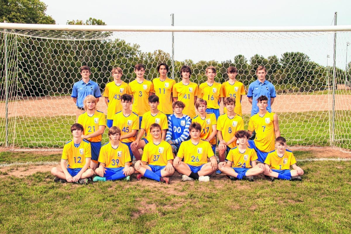 BOYS SOCCER Front row: Cameron Payne, Ely Wesley, Aaron Woodrum, Aidan Norcutt, Collin Trapp and Jackson O’Shea.Middle row: Ty Wesley, Kyle Roberson, Caelen Stanley, Wyatt Fox, Ethan Scott, Elijah Smith and Sam Normile.Back row: Head Coach Craig Norris, Carter Norcutt, Zach Spires, Ricky Stanley, Jake Huddleston, Logan Huddleston, Aiden Fox and Assistant Coach Samuel Newell.  Submitted | Inter-State Studio