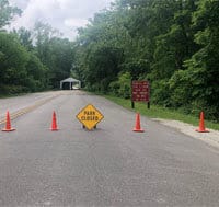 Brown County State Park closed