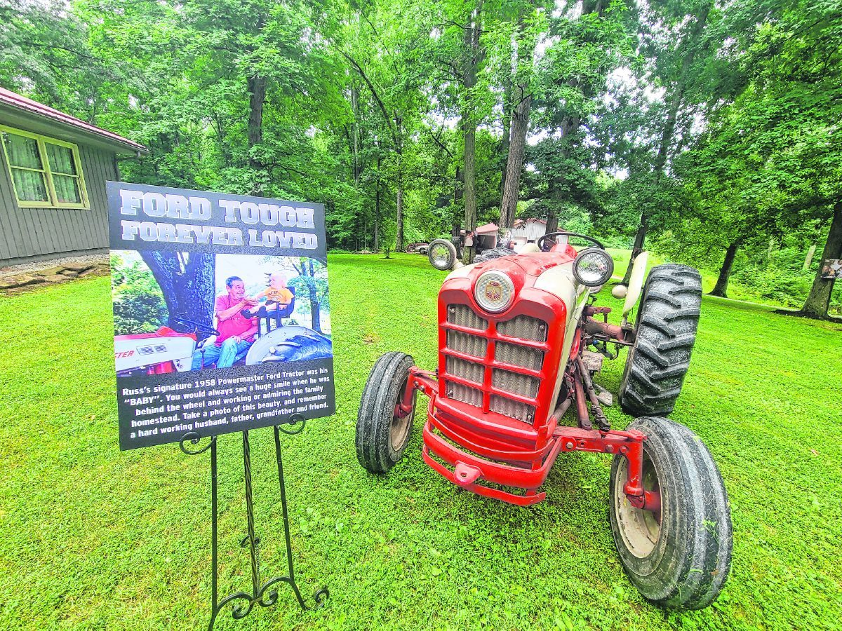 Russell Kelso’s 1958 Powermaster Ford Tractor was on display for his celebration of life this month. This tractor was his “baby.” Kelso’s handsome smile was always there whenever he was behind the wheel working or admiring his family’s homestead. He eventually added a seat to the tractor so he could safely give all of his grandchildren a ride. Suzannah Couch | The Democrat