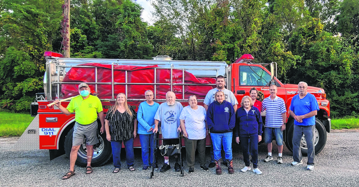 Fruitdale Volunteer Fire Department: (front row, from left) firefighter Doc Demaree, auxiliary member Pam Hochstetler, auxiliary member Vicki Harden, auxiliary member Danny Harden, firefighter/secretary Linda Brown, Lt. Dia Jones, lifetime member/EMT/firefighter Debby Goodrich; (back row, from left) auxiliary member Robert Jones, auxiliary member Michelle Sebastian, Chief Kevin Sebastian and firefighter Paul Goodrich. Not pictured: Assistant Chief Jimmy Norton, firefighter Mike Hill, firefighter Micah Fox, firefighter JP Roudabush, firefighter Brad Reel, auxiliary member Crystal Wagler, auxiliary member Pete Vaughn, auxiliary member Loretta Roark, firefighter Greg Smith, firefighter Kathy Smith, auxiliary member Jakes Adams, auxiliary member Amy Potter, firefighter Tom Miller and firefighter Corina Armstrong. Suzannah Couch | The Democrat