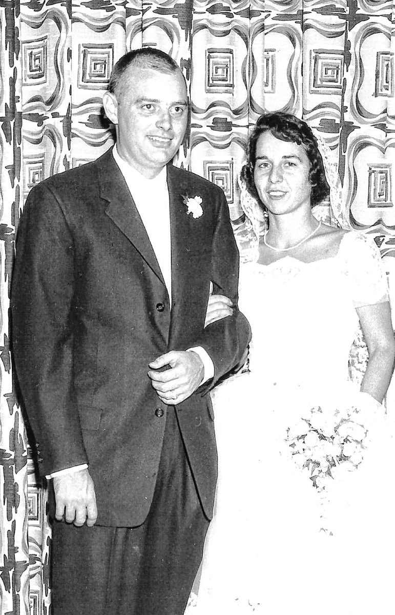 Carl and Sara Epler on their wedding day. Submitted